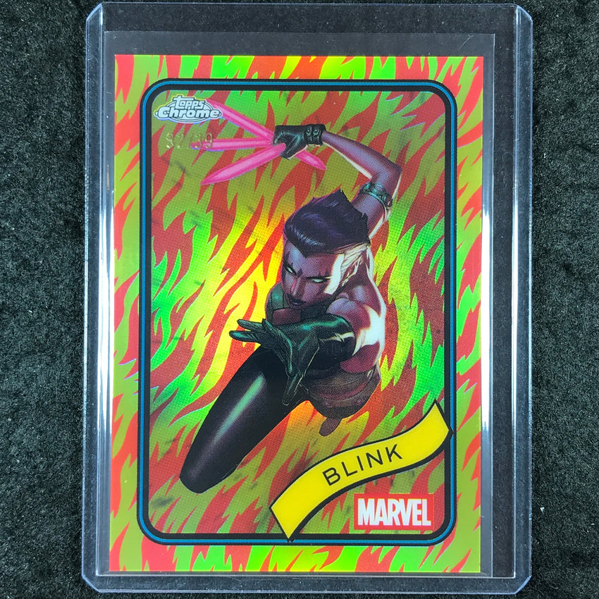 2025 Topps Chrome Marvel BLINK Human Torch Refractor 32/39 #48