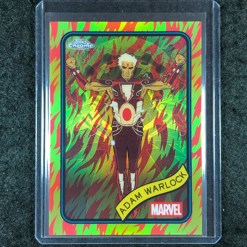 2025 Topps Chrome Marvel ADAM WARLOCK Human Torch Refractor 7/39 #144