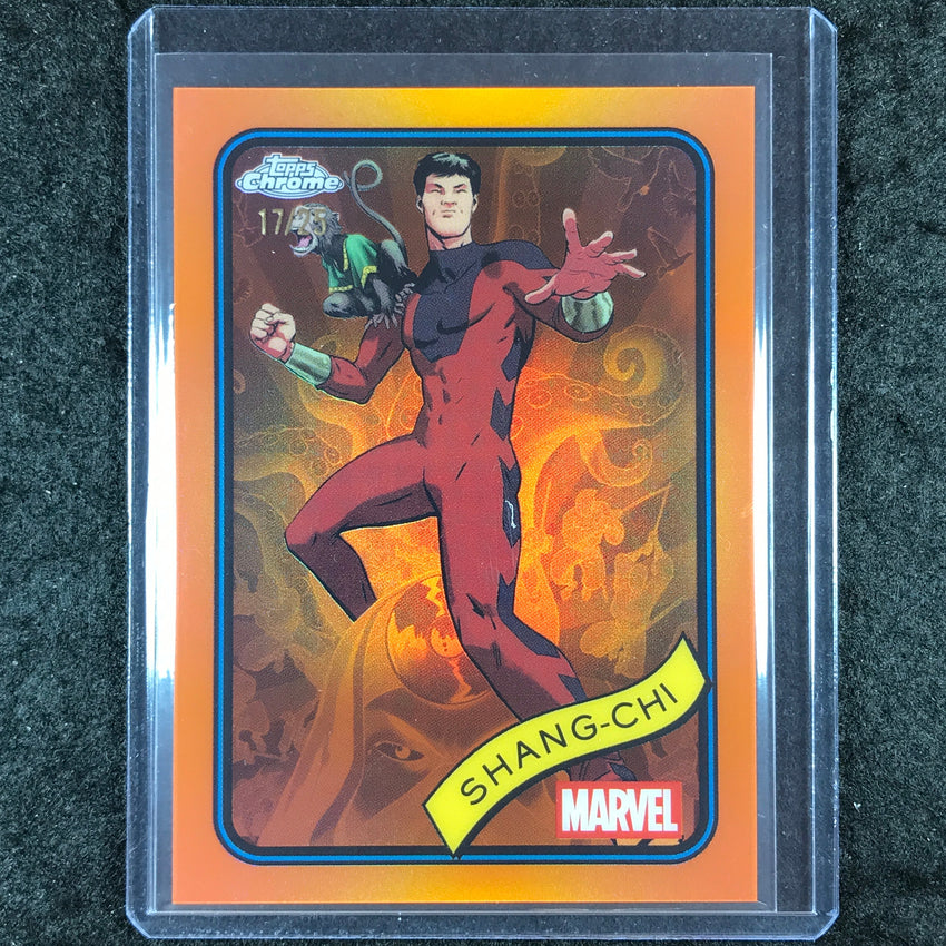 2025 Topps Chrome Marvel SHANG-CHI Orange 17/25 #159