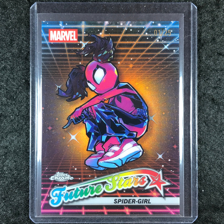 2025 Topps Chrome Marvel SPIDER-GIRL Future Stars Orange 1/25 #3