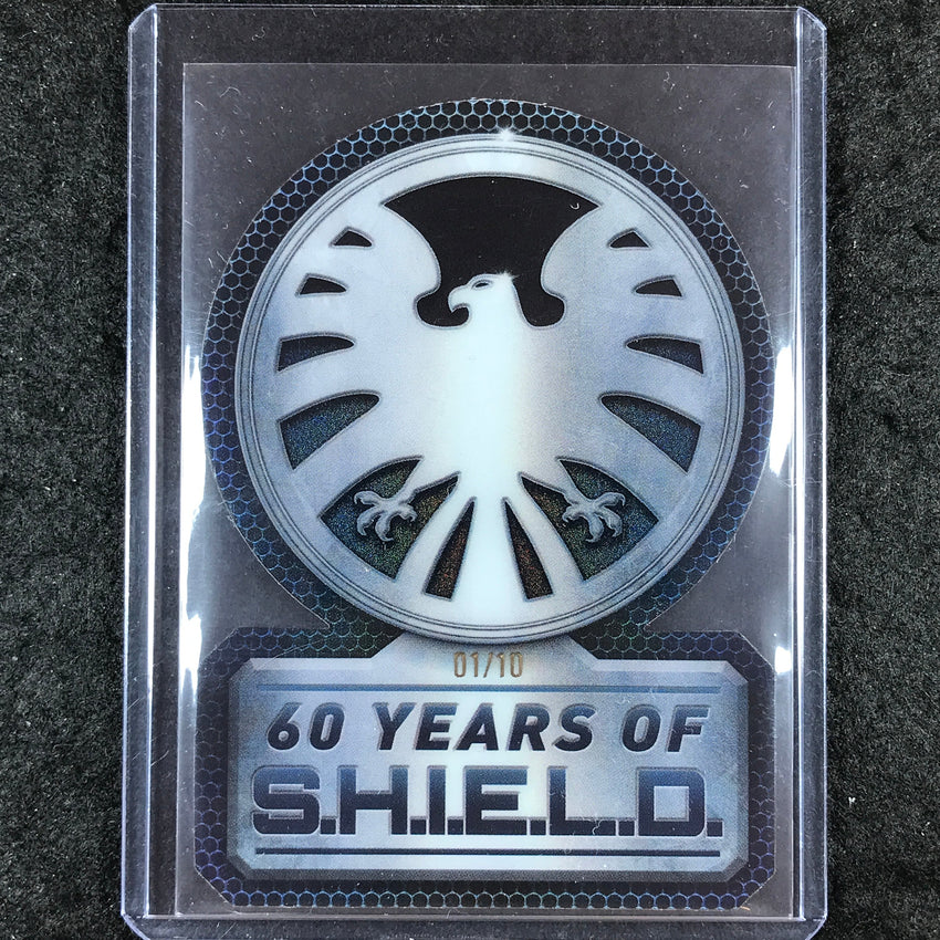 2025 Topps Chrome Marvel SHIELD 60 Years of S.H.I.E.L.D SSP Die-Cut 1/10
