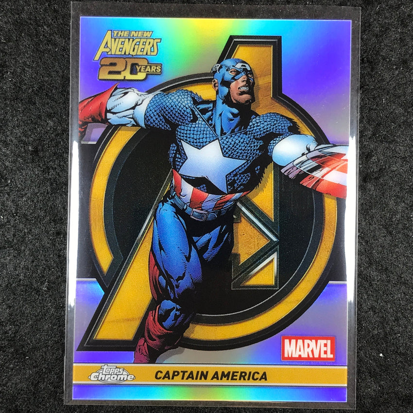 2025 Topps Chrome Marvel CAPTAIN AMERICA The New Avengers 20th Anniversary #AV-6