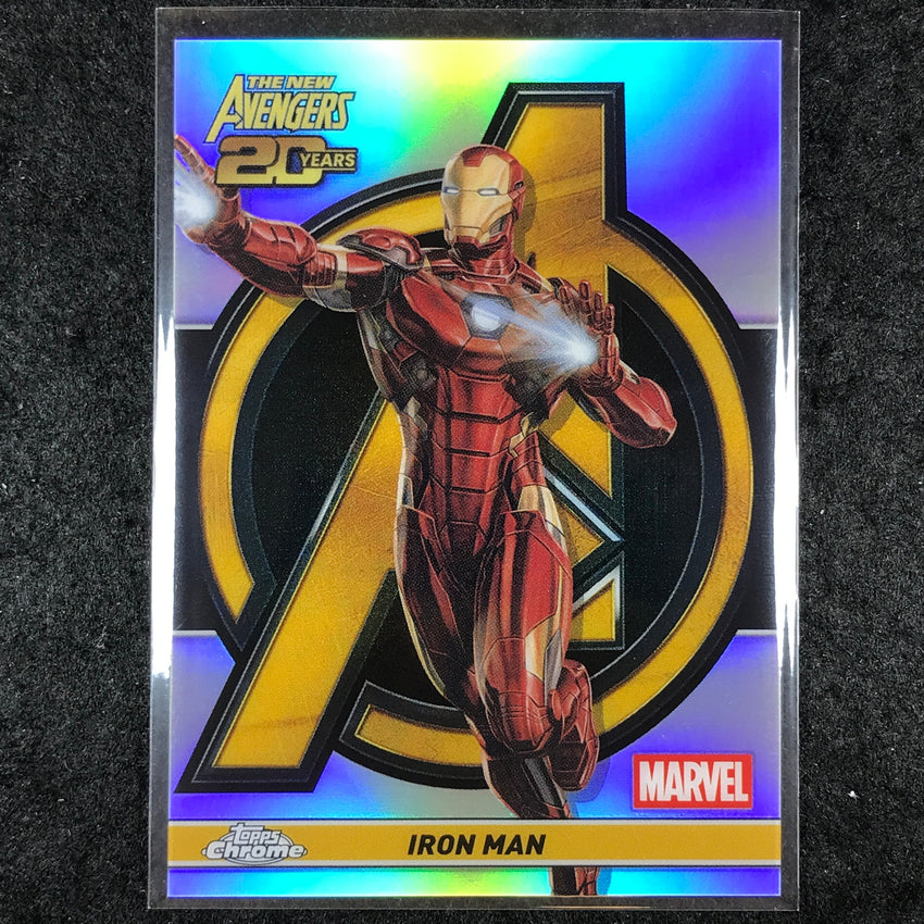 2025 Topps Chrome Marvel IRON MAN The New Avengers 20th Anniversary #AV-9