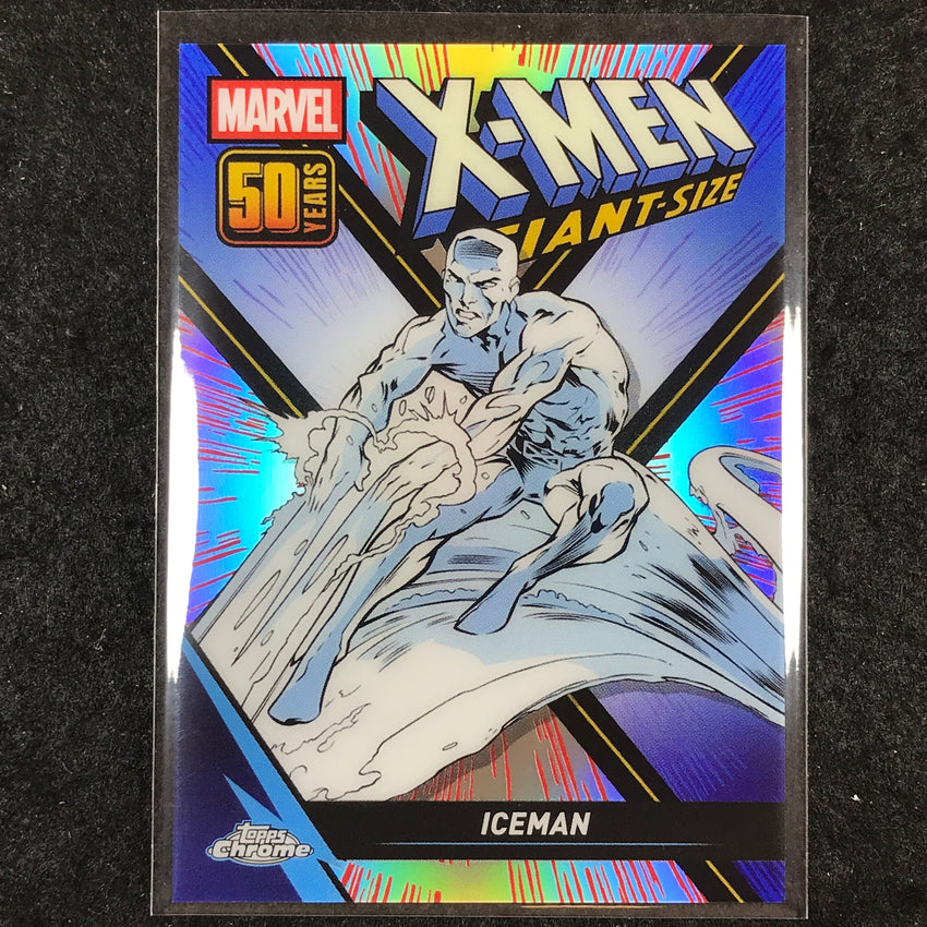 2025 Topps Chrome Marvel ICEMAN X-Men Giant-Size 50th Anniversary #XM-5