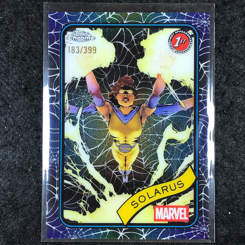 2025 Topps Chrome Marvel SOLARUS Spider Web /399 #8
