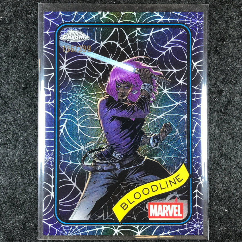 2025 Topps Chrome Marvel BLOODLINE Spider Web /399 #9