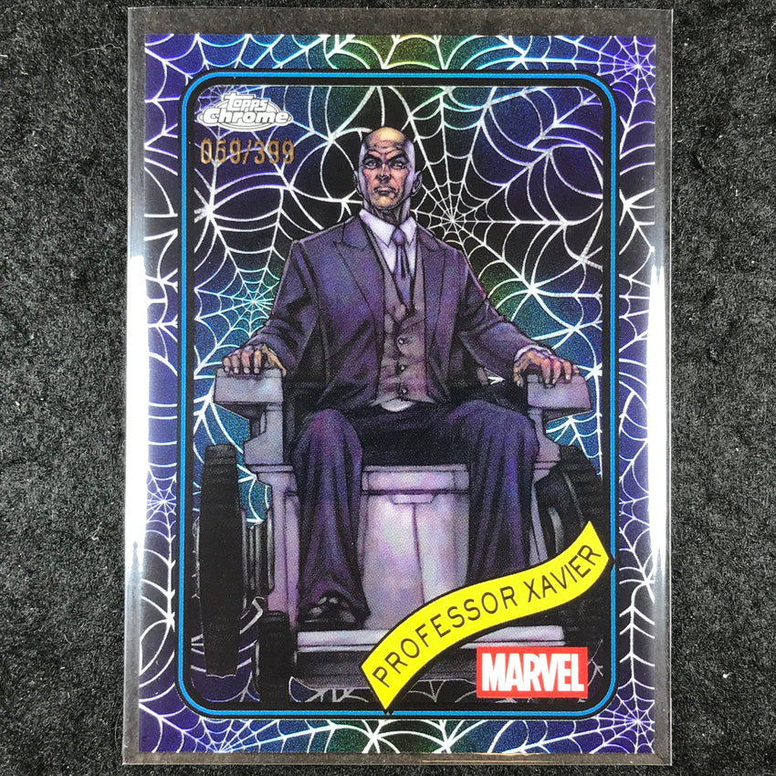 2025 Topps Chrome Marvel PROFESSOR XAVIER Spider Web /399 #27