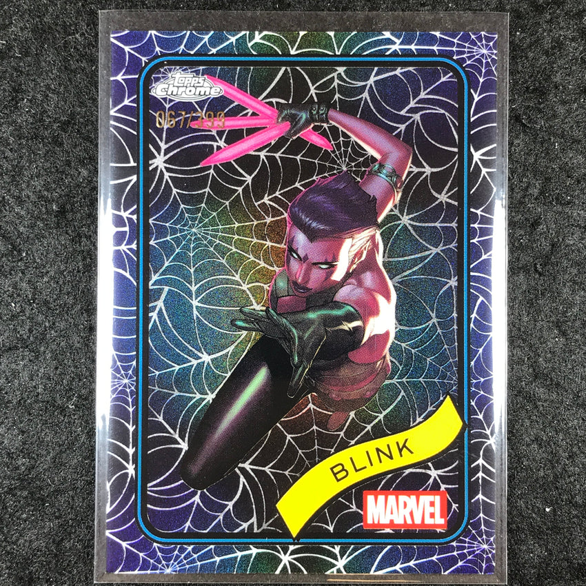 2025 Topps Chrome Marvel BLINK Spider Web /399 #48