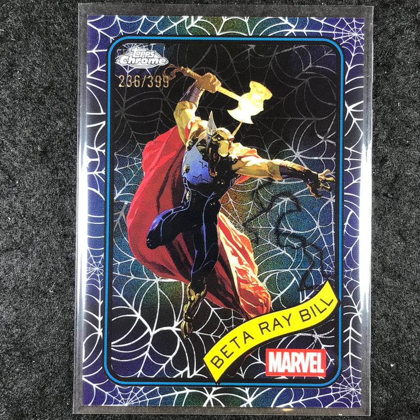 2025 Topps Chrome Marvel BETA RAY BILL Spider Web /399 #65