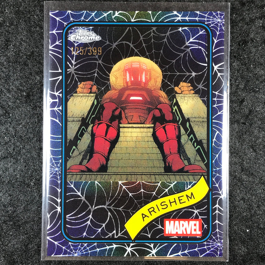 2025 Topps Chrome Marvel ARISHEM Spider Web /399 #75