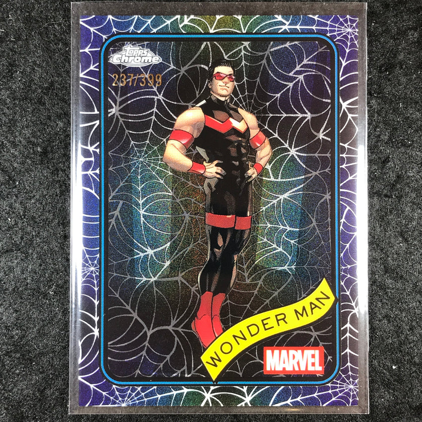 2025 Topps Chrome Marvel WONDER MAN Spider Web /399 #100