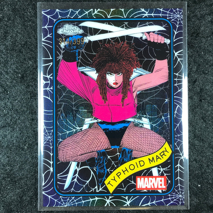 2025 Topps Chrome Marvel TYPHOID MARY Spider Web /399 #123