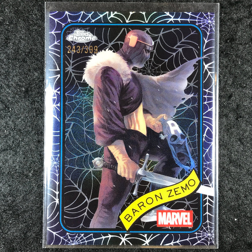 2025 Topps Chrome Marvel BARON ZEMO Spider Web /399 #125