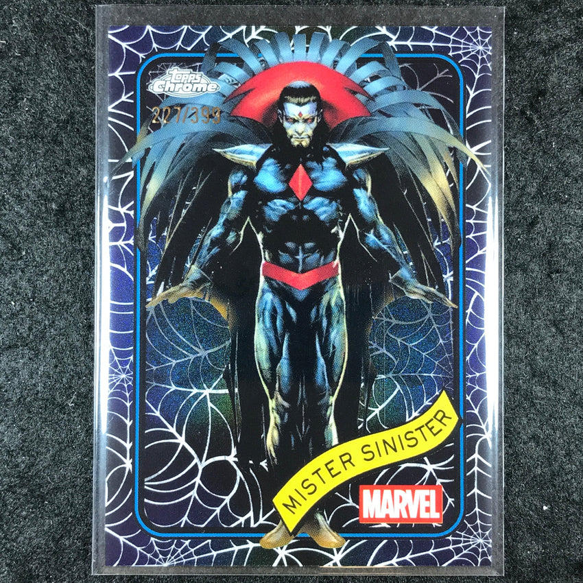 2025 Topps Chrome Marvel MISTER SINISTER Spider Web /399 #155