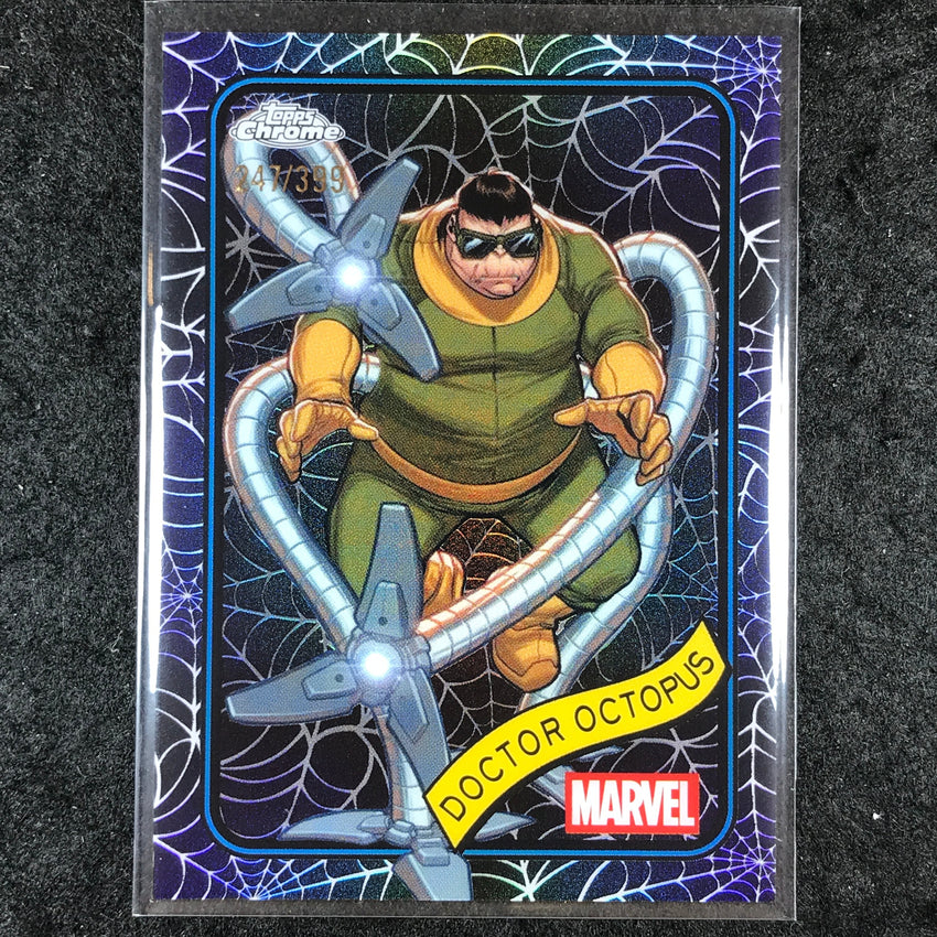 2025 Topps Chrome Marvel DOCTOR OCTOPUS Spider Web /399 #160