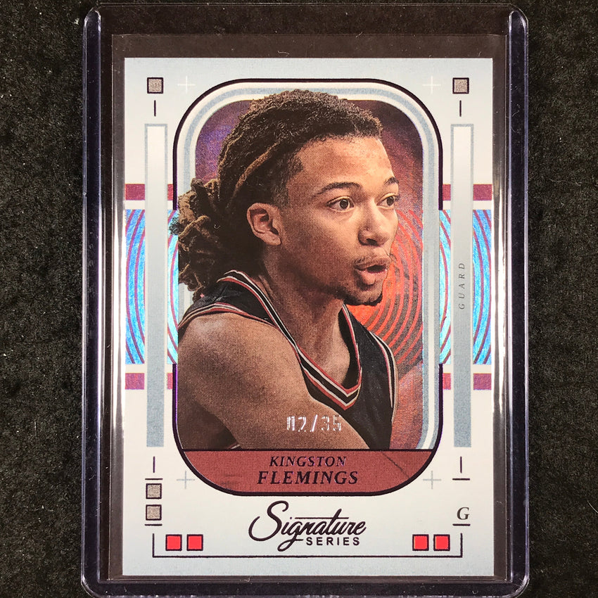 2025-26 Panini Signature Series KINGSTON FLEMINGS Base Purple 2/35 #51