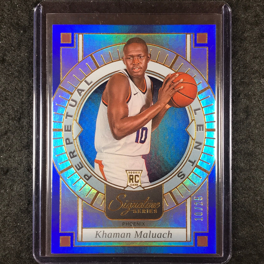 2025-26 Panini Signature Series KHAMAN MALUACH Perpetual Talents Rookie 10/25