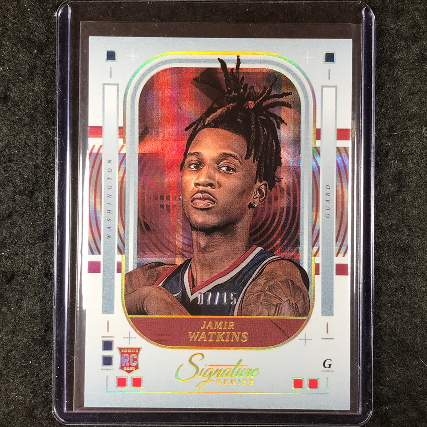 2025-26 Panini Signature Series JAMIR WATKINS Rookie Base Plaid 7/15 #30