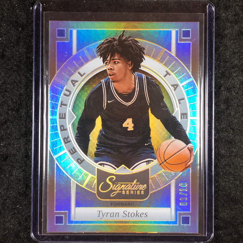 2025-26 Panini Signature Series TYRAN STOKES Perpetual Talents Gold 9/10 #17