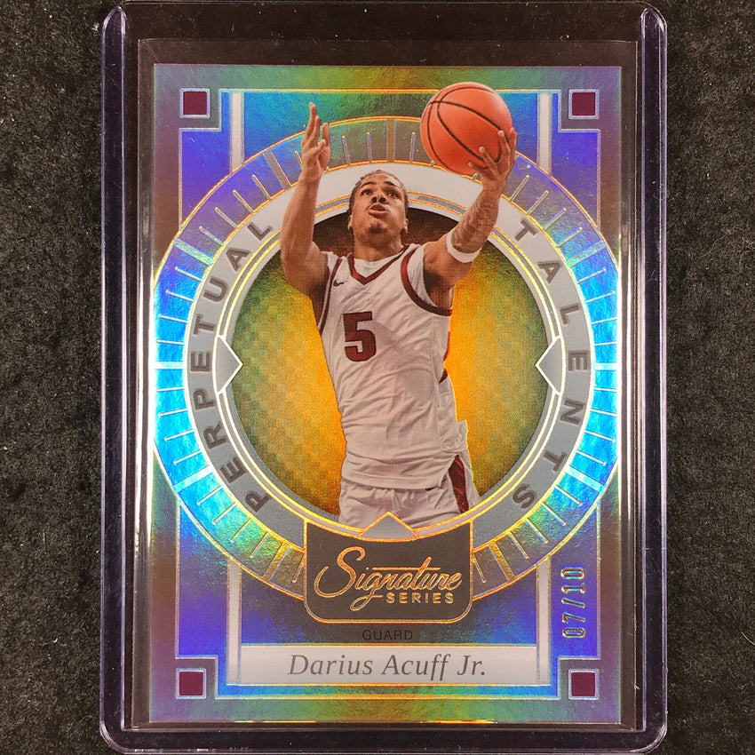 2025-26 Panini Signature Series DARIUS ACUFF JR. Perpetual Talents Gold 7/10 #19