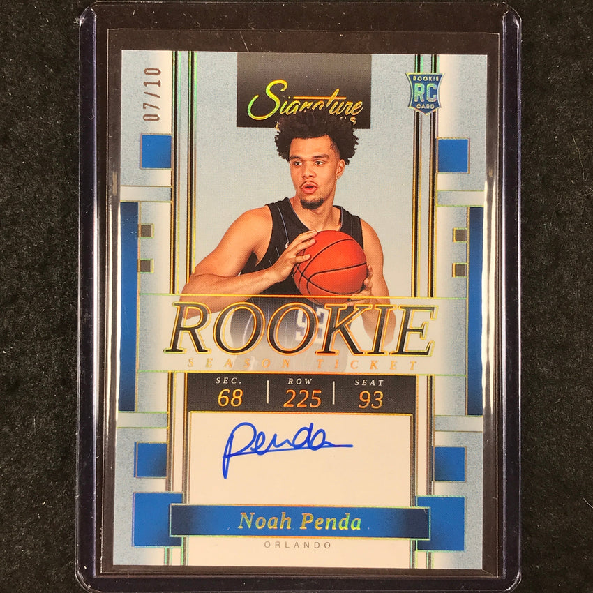 2025-26 Panini Signature Series NOAH PENDA Rookie Season Ticket Auto Gold 7/10