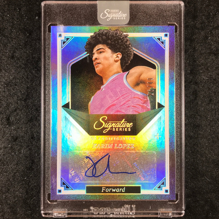 2025-26 Panini Signature Series KARIM LOPEZ Classification Auto 26/49