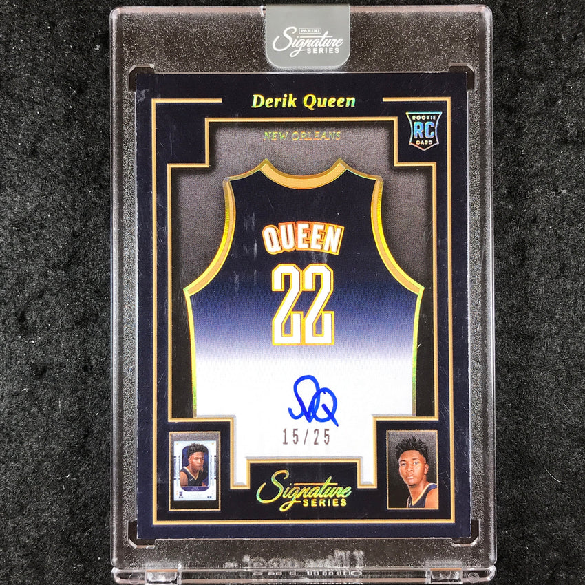 2025-26 Panini Signature Series DERIK QUEEN Made to Frame Rookie Auto 15/25