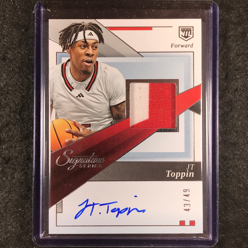 2025-26 Panini Signature Series JT TOPPIN Jersey Autograph NIL 43/49