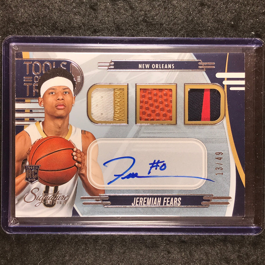 2025-26 Signature Series JEREMIAH FEARS Tools of the Trade RC Patch Auto 13/49