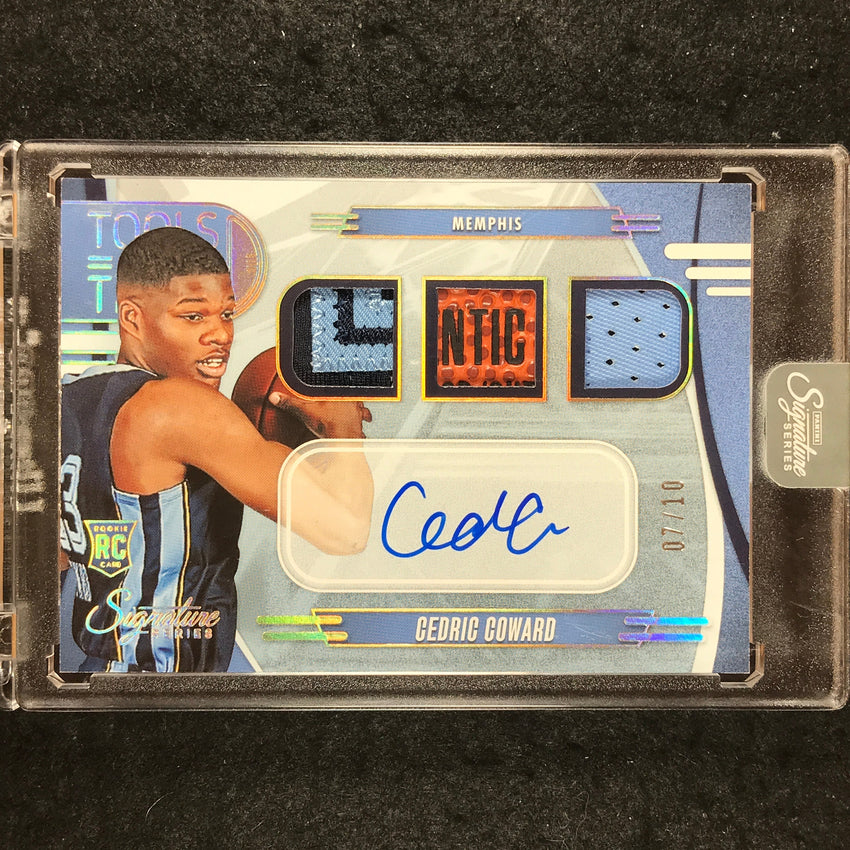 2025-26 Signature Series CEDRIC COWARD Tools of the Trade RC Patch Auto 7/10