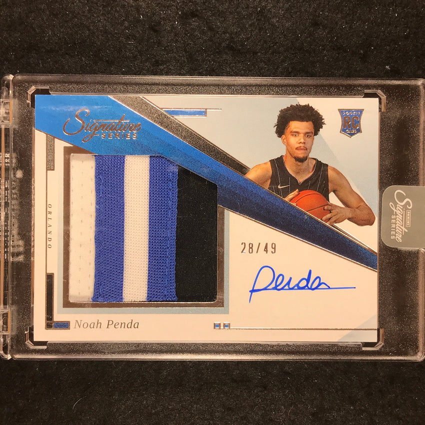2025-26 Panini Signature Series NOAH PENDA Rookie Patch Auto 28/49