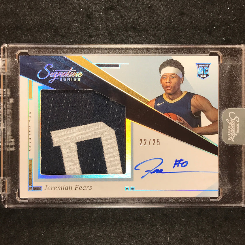 2025-26 Panini Signature Series JEREMIAH FEARS Rookie Patch Auto Silver 22/25