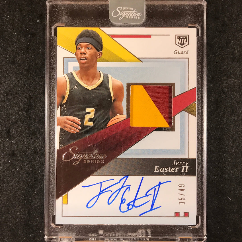 2025-26 Panini Signature Series JERRY EASTER II Jersey Autograph NIL 35/49