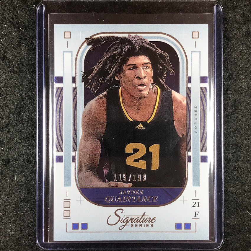 2025-26 Panini Signature Series JAYDEN QUAINTANCE Base 115/199 #67