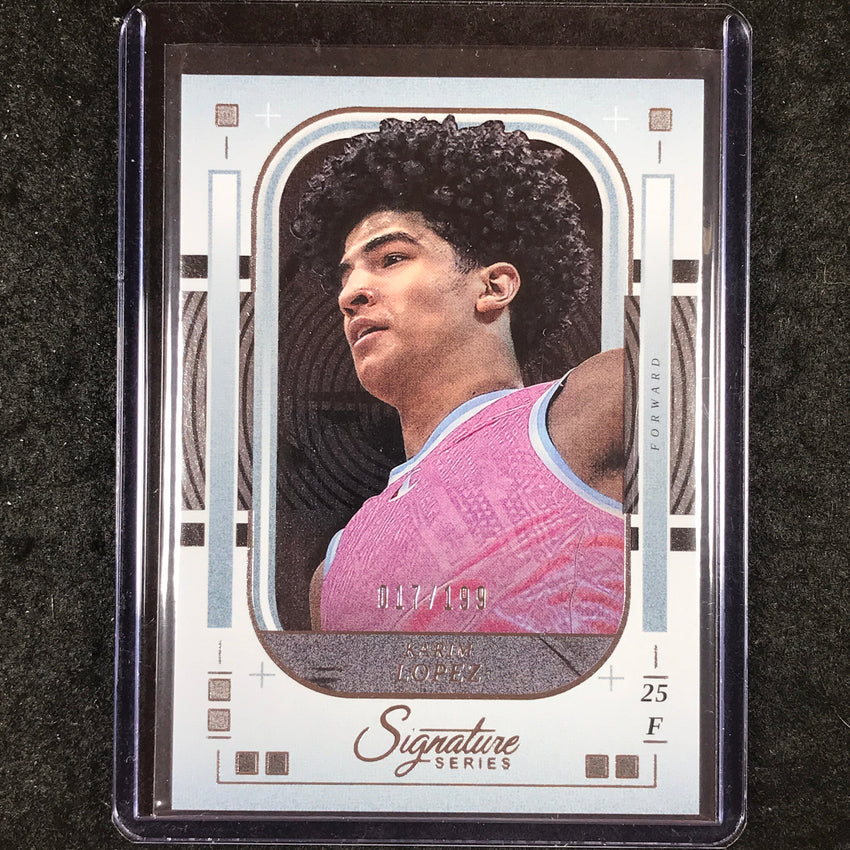 2025-26 Panini Signature Series KARIM LOPEZ Base 17/199 #69