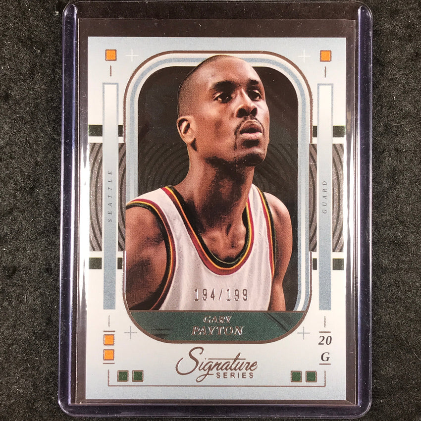2025-26 Panini Signature Series GARY PAYTON Base 194/199 #92