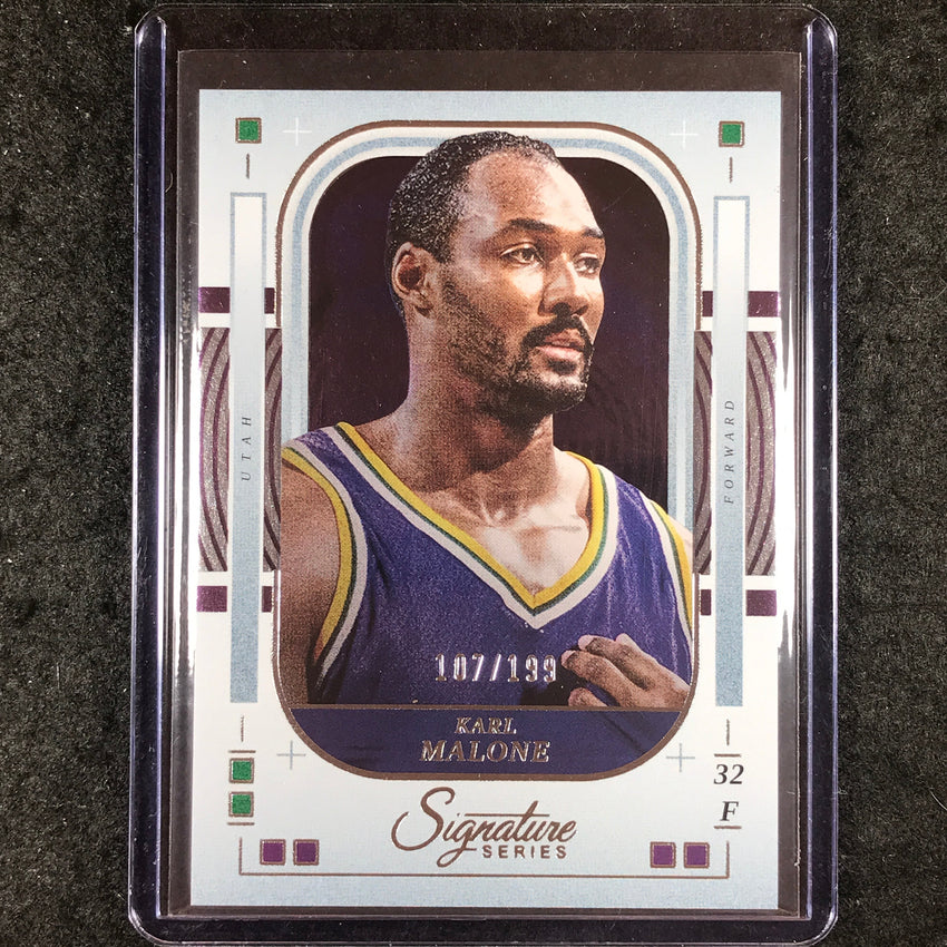 2025-26 Panini Signature Series KARL MALONE Base 107/199 #100