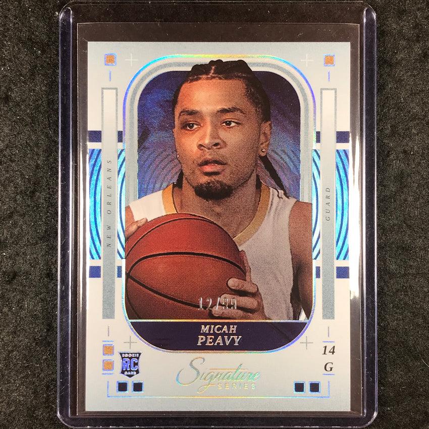 2025-26 Panini Signature Series MICAH PEAVY Rookie Base Silver 12/99 #27