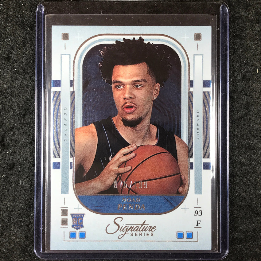2025-26 Panini Signature Series NOAH PENDA Rookie Base 75/199 #19