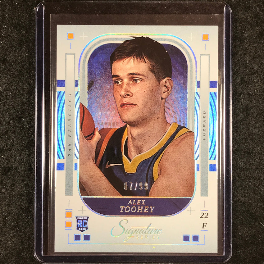 2025-26 Panini Signature Series ALEX TOOHEY Rookie Base Silver 87/99 #37