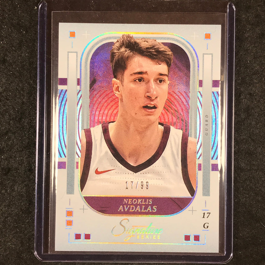 2025-26 Panini Signature Series NEOKLIS AVDALAS Base Silver 17/99 #46