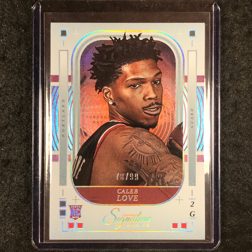 2025-26 Panini Signature Series CALEB LOVE Rookie Base Silver 78/99 #47
