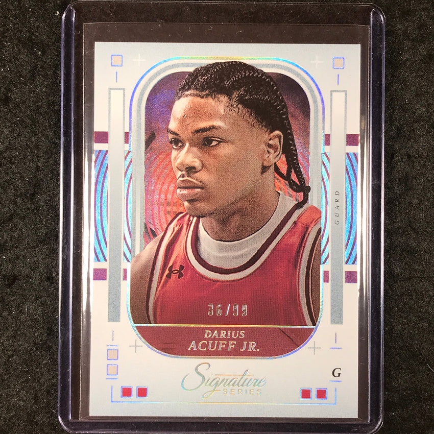 2025-26 Panini Signature Series DARIUS ACUFF JR. Base Silver 36/99 #65