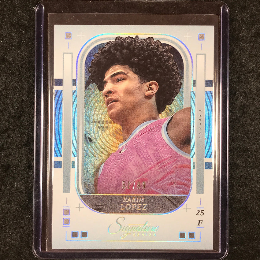 2025-26 Panini Signature Series KARIM LOPEZ Base Silver 51/99 #69