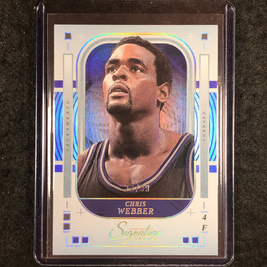 2025-26 Panini Signature Series CHRIS WEBBER Base Silver 22/99 #95