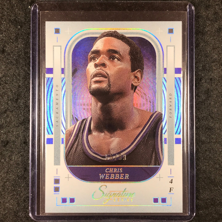 2025-26 Panini Signature Series CHRIS WEBBER Base Silver 55/99 #95