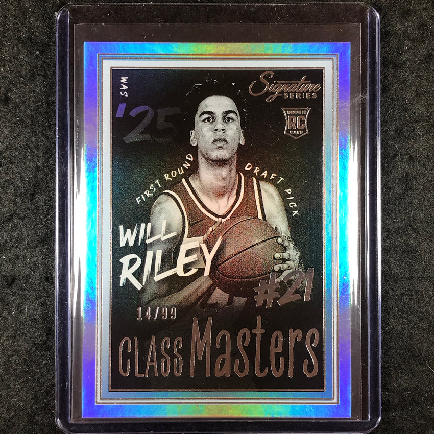 2025-26 Panini Signature Series WILL RILEY Class Masters Rookie 14/99 #13