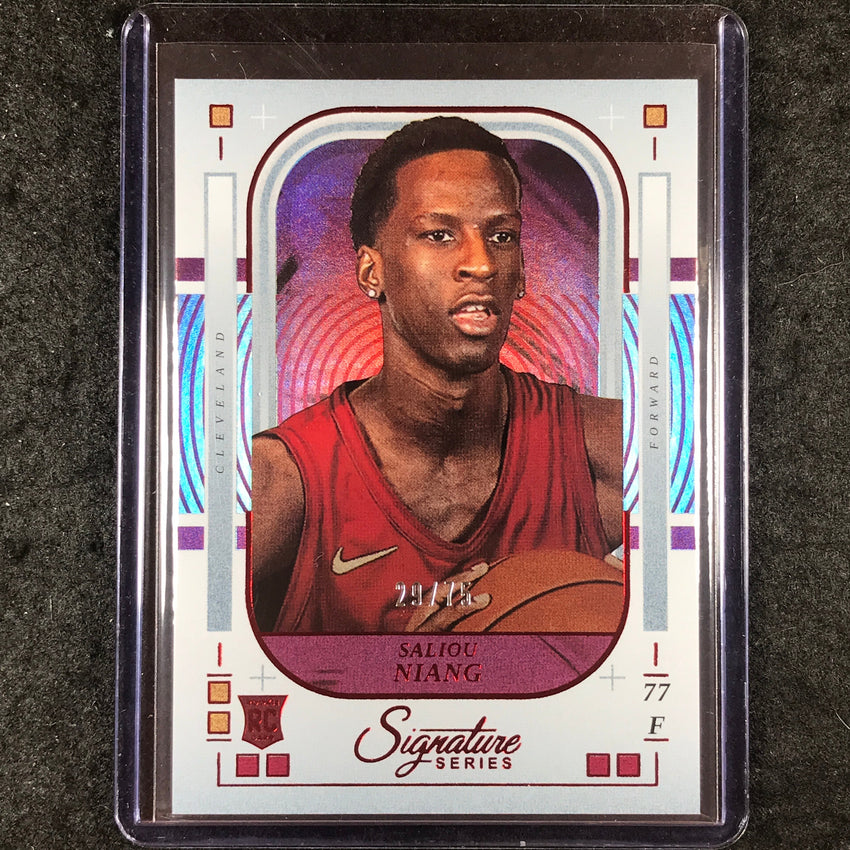 2025-26 Panini Signature Series SALIOU NIANG Rookie Base Red 29/75 #43