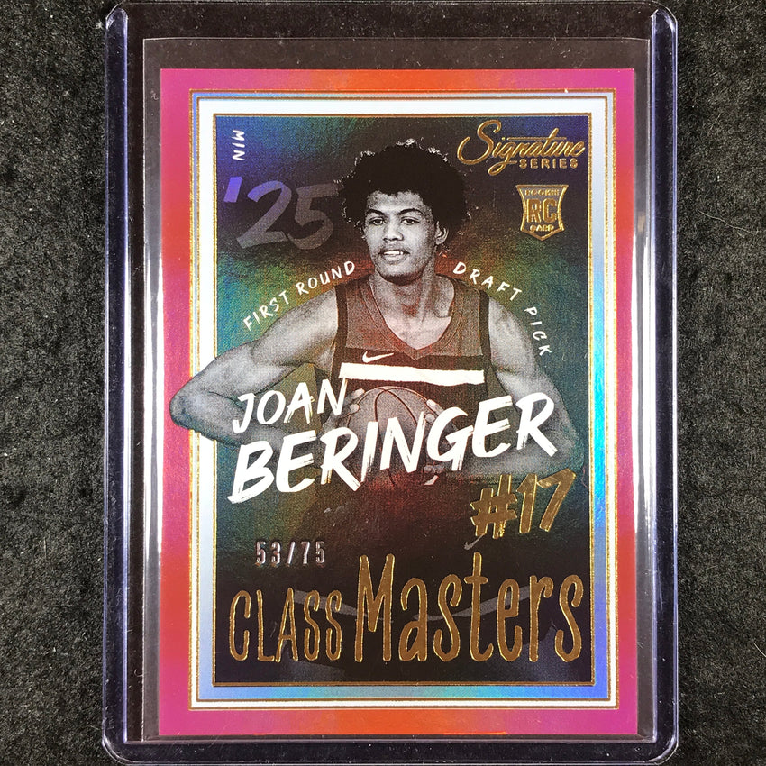 2025-26 Panini Signature Series JOAN BERINGER Class Masters Rookie Red 53/75 #11