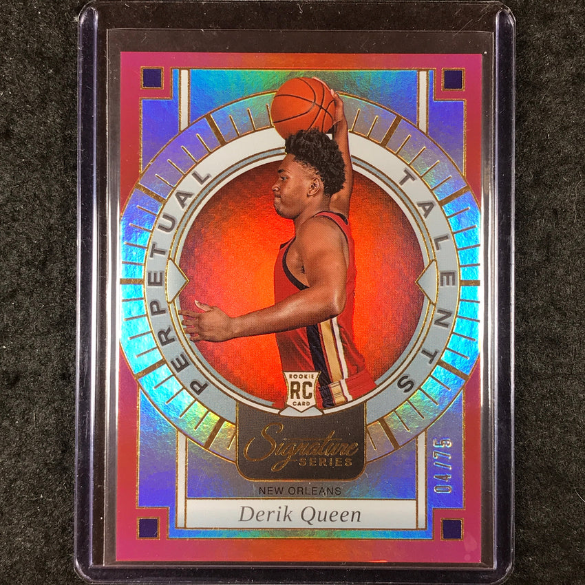 2025-26 Panini Signature Series DERIK QUEEN Perpetual Talents Rookie Red 4/75